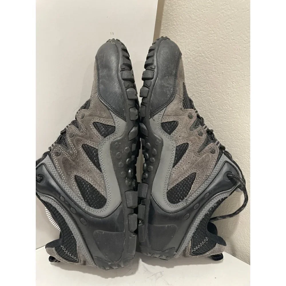 HARLEY DAVIDSON MENS ARRISON GRAY LOW TOP LACE UP LEATHER SHOES SIZE 11.5